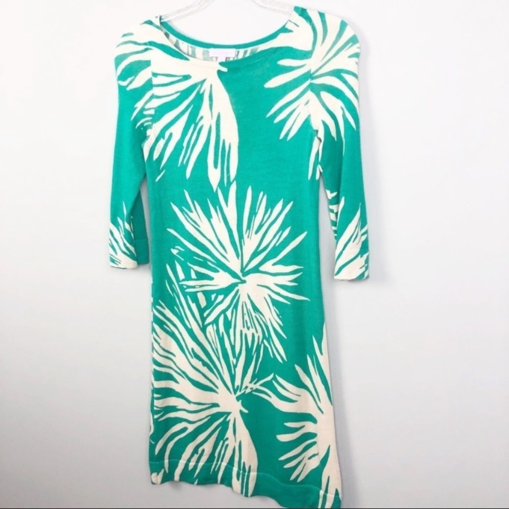 Lilly Pulitzer Palms Sweater Dress in Merino Wool